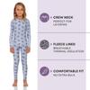 Rocky Thermal Underwear Kids Girls Thermal Underwear Set Long Johns kid Thermals Kid Base Layer kids thermals top bottom set, Ballerina Design, X-Large, Standard-185 GSM, THERMALS SET view 2