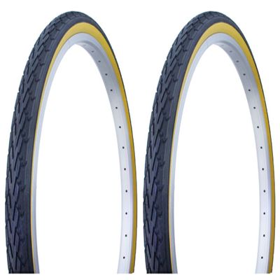 Two Bike tire Duro 26 x 1.75 Black/Gum Side Wall DB-7044. Bicycle tire,Bike Parts,Bicycle Parts