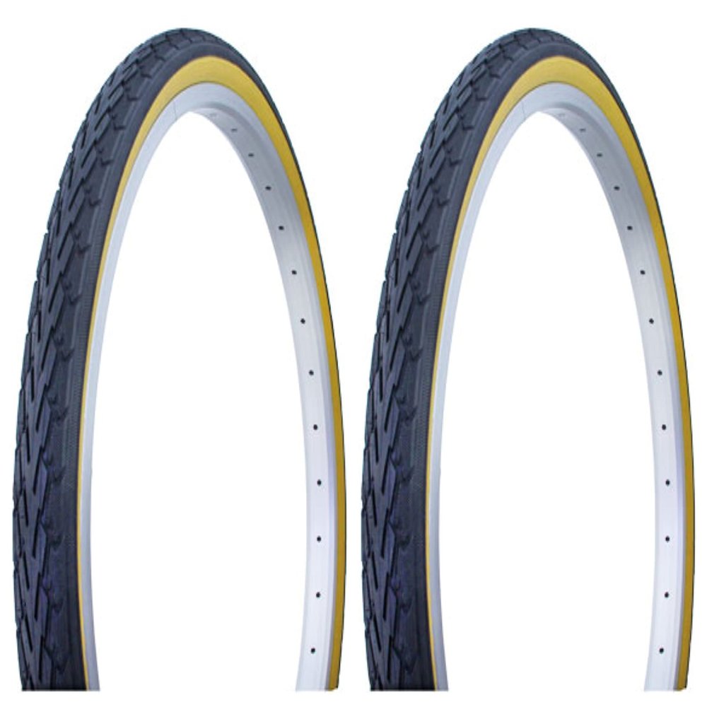 Two Bike tire Duro 26 x 1.75 Black/Gum Side Wall DB-7044. Bicycle tire,Bike Parts,Bicycle Parts