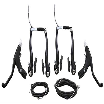 Lowrider Black Alloy 408 Bike V-Brake with Lever. Front and Rear Bicycle Brake Set Bike Brake Set