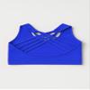 Kurve Girls Sleeveless Tank Top - Seamless Stretchy Strappy Back Crop Racerback Bra - Shirt Sports Bra for Kids, UPF 50+ Made in USA, Cobalt-83, Age 9-14 view 3