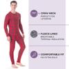 Rocky Thermal Underwear Men Long Johns Men Thermal Underwear Thermals Mens Base Layer Mens Thermals Top and Bottom Set (Red Plaid, Medium, Standard Weight - 185 GSM, One Pack) view 2