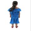 Leos Imports Traditional Girls Mexican Jocie Dress Hand Embroidered, Sleeveless Ruffle Fiesta Dress for Girls, Made in Mexico - (Aqua, Size 1) view 2