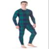 Rocky Thermal Underwear Men Long Johns Men Thermal Underwear Thermals Mens Base Layer Mens Thermals Top and Bottom Set (Green Plaid, Medium, Standard Weight - 185 GSM, One Pack) view 1