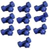 Ader Blue Neoprene Dumbbell Set- 1, 2, 3, 4, 5, 6, 7, 8, 9, 10 LB 10 Pairs, Rack not Included view 1