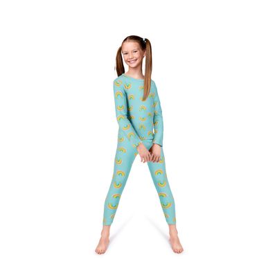 Rocky Thermal Underwear Kids Girls Thermal Underwear Set Long Johns kid Thermals Kid Base Layer kids thermals top bottom set, Rainbow Design, X-Large, Standard-185 GSM, THERMALS SET