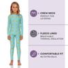 Rocky Thermal Underwear Kids Girls Thermal Underwear Set Long Johns kid Thermals Kid Base Layer kids thermals top bottom set, Rainbow Design, X-Large, Standard-185 GSM, THERMALS SET view 2