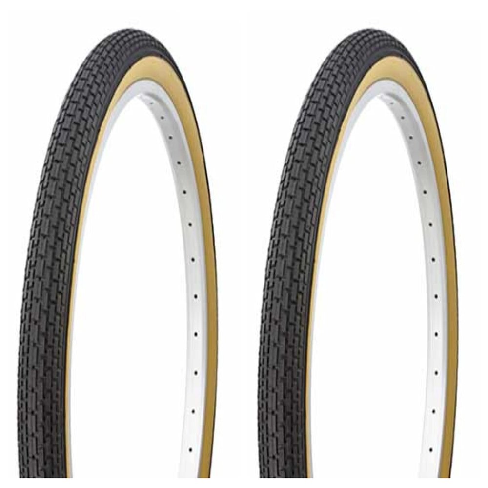 Two Bike tire Duro 26 x 2.125 Black/Gum Side Wall HF-120A. Bicycle tire,Bike Parts,Bicycle Parts