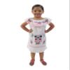 Leos Imports Traditional Girls Mexican Jocie Dress Hand Embroidered, Sleeveless Ruffle Fiesta Dress for Girls, Made in Mexico - (White, Size 2) view 1