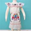 Leos Imports Traditional Girls Mexican Jocie Dress Hand Embroidered, Sleeveless Ruffle Fiesta Dress for Girls, Made in Mexico - (White, Size 2) view 3