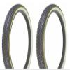 Two Bike tire Duro 26 x 2.125 Black/White Side Wall Yellow Line HF-133. Bicycle tire,Bike Parts,Bicycle Parts view 1