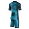 Synergy Triathlon Tri Suit - Men's Elite Short Sleeve Trisuit Cycling Skinsuit (Arctic/Navy, Small) view 2