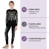 Rocky Thermal Underwear Kids, Boys Thermal Underwear Set Long Johns Thermals Kids Base Layer kid thermals top bottom set Boys Winter Clothes Shirt & Pants, Ski/Extreme Cold (Skeleton, X-Large) view 2