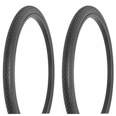 Two Bike tire 26 x 2 x 1-3/4 S7 Black/Black Side Wall FR-120A. Bicycle tire,Bike Parts,Bicycle Parts