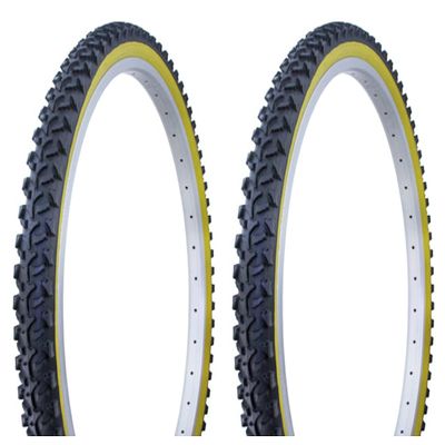 Two Bike tire Duro 26 x 2.00 Black/Gum Side Wall HF-822. Bicycle tire,Bike Parts,Bicycle Parts