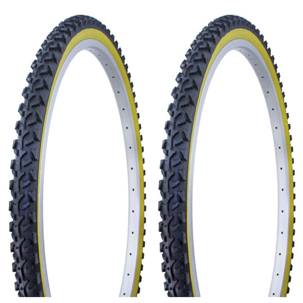 Two Bike tire Duro 26 x 2.00 Black/Gum Side Wall HF-822. Bicycle tire,Bike Parts,Bicycle Parts