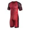 Synergy Triathlon Tri Suit - Men's Elite Short Sleeve Trisuit Cycling Skinsuit (Crimson/Black, XX-Large) view 1