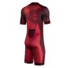 Synergy Triathlon Tri Suit - Men's Elite Short Sleeve Trisuit Cycling Skinsuit (Crimson/Black, XX-Large) view 4