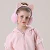 XIAOHAWANG Winter Earmuffs for Kids Girl Warm Ear Muffs Baby Boy Plush Padded Ear Warmer (C-BLACK) view 3