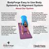 BodyForge Yoga Mat Thick Exercise Mat Thick Non-Slip Extra Thick High-Density Pilates (Purple/Pink) & Resistance Exercise Loop Exercise Bands with Instruction Guide and Carry Bag, Set of 5 Bundle view 2