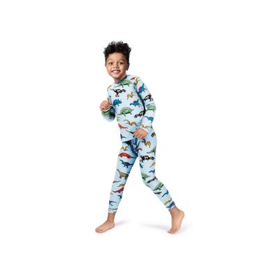 Rocky Thermal Underwear Kids, Boys Thermal Underwear Set Long Johns Thermals Kids Base Layer kid thermals top bottom set Boys Winter Clothes Shirt & Pants, Ski/Extreme Cold (Dinosaur, Large)