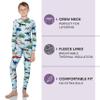 Rocky Thermal Underwear Kids, Boys Thermal Underwear Set Long Johns Thermals Kids Base Layer kid thermals top bottom set Boys Winter Clothes Shirt & Pants, Ski/Extreme Cold (Dinosaur, Large) view 2