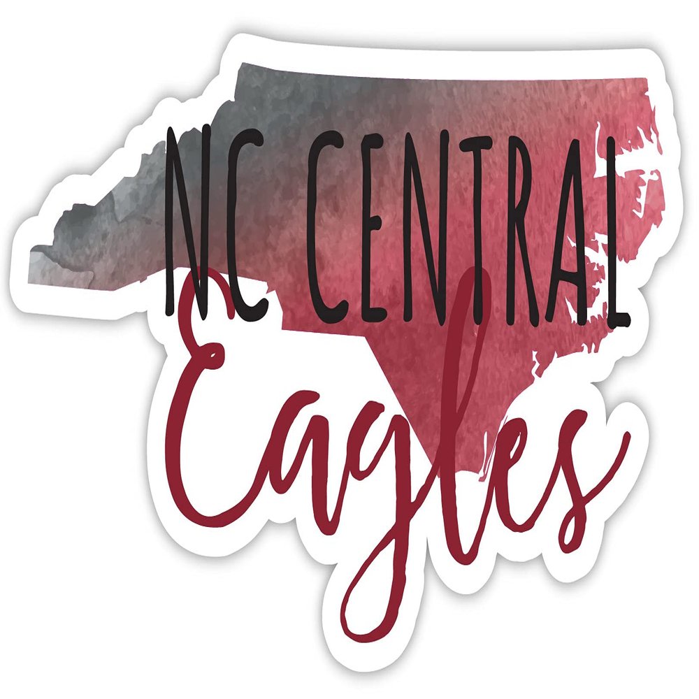 North Carolina Central Eagles Watercolor State Die Cut Decal 2-Inch Officially Licensed Collegiate Product