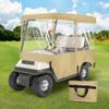 SHANTRA Golf Cart Enclosure, Golf Cart Cover for 2 Passengers with 4-Sided Transparent Windows, Portable & Universal Rain Cover with Carrying Bag - 54 x 41 x 53 inch, Waterproof view 1