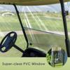 SHANTRA Golf Cart Enclosure, Golf Cart Cover for 2 Passengers with 4-Sided Transparent Windows, Portable & Universal Rain Cover with Carrying Bag - 54 x 41 x 53 inch, Waterproof view 4
