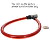 Yinpecly Bicycle Lock Cable 620mm Length Iron Bicycle Steel Door Lock Home Car Bicycle Shop Office Motorcycle Red 2PCS view 4