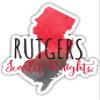 Rutgers Scarlet Knights Watercolor State Decorative Decal 2-Inch Officially Licensed Collegiate Product view 1
