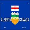 Alberta Canada Flag Novelty Metal Bicycle Plate BP-500 view 1