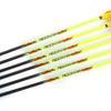12pc Custom Length Carbon Arrows for 15-80 Lb Compound Bow ID 4.2mm .165" 22-32 Inch Spine 400 500 600 700 800 900 1000 Target Practice & Hunting Arrow Adult Youth Shooting view 3