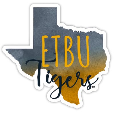 East Texas Baptist University Watercolor State Die Cut Decal 2-Inch Officially Licensed Collegiate Product