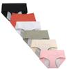 Kissecret Teen Girls Cotton Menstrual Period Underwear Briefs Pack of 6pcs Breathable Heavy Flow Protective Leak-Proof Panties (Medium, Style1) view 1