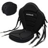 WOOWAVE Kayak Seat Thickened Padded Paddleboard Seat Adjustable Boat Seat Cushioned Fishing Seats High Back Comfortable Backrest Support with Detachable Back Storage Bag for Universal Sit view 1