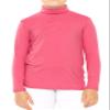 Girl's Long Sleeve Turtleneck Top Hot Pink Small view 1