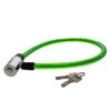 Yinpecly Bicycle Lock Cable 640mm Length Bicycle Steel Door Lock Home Car Bicycle Shop Office Motorcycle Green 1PCS view 2