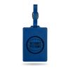 Rico Industries NBA Detroit Pistons Blue Laser Engraved Ultra Suede Luggage Tag - Includes ID Card view 1