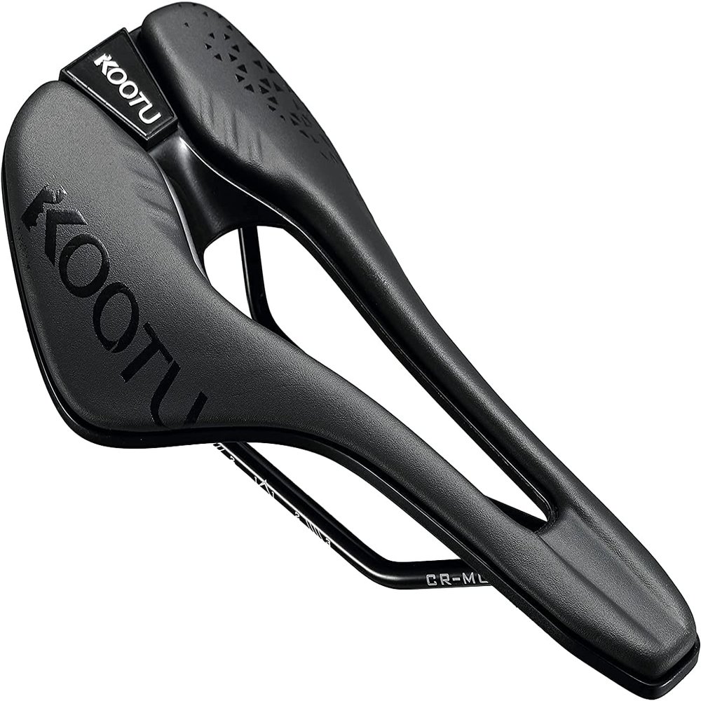 KOOTU Road Bike Saddle, Comfortable Waterproof Bicycle Seat for Men and Women, Breathable Shock-Absorbing Bike Seat for MTB, Road Bikes, BMX & Exercise