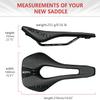 KOOTU Road Bike Saddle, Comfortable Waterproof Bicycle Seat for Men and Women, Breathable Shock-Absorbing Bike Seat for MTB, Road Bikes, BMX & Exercise view 2