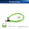 Yinpecly Bicycle Lock Cable 620mm Length Iron Bicycle Steel Door Lock Home Car Bicycle Shop Office Motorcycle Green 1PCS view 2