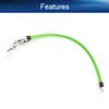 Yinpecly Bicycle Lock Cable 620mm Length Iron Bicycle Steel Door Lock Home Car Bicycle Shop Office Motorcycle Green 1PCS view 3