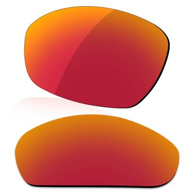 LenzReborn Polarized Lens Replacement for Oakley Juliet Sunglasses - Fire Red - Polarized Mirrored