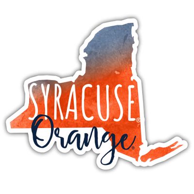 Syracuse Orange Watercolor State Die Cut Decal 2-Inch Officially Licensed Collegiate Product