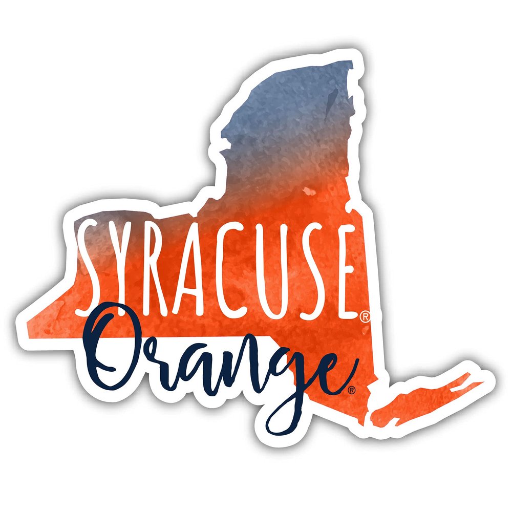 Syracuse Orange Watercolor State Die Cut Decal 2-Inch Officially Licensed Collegiate Product