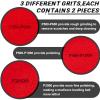 Maitys Bowling Sanding Pads Resurfacing Polishing Kit Bowling Ball Cleaning Kit, 6 Pieces (Red,500, 1000, 2000 Grit) view 3