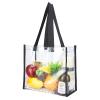 HAOGUAGUA 2-Pack Clear Tote Bag Stadium Approved 12x12x6, Transparent See Through Clear Tote Bag for Work, Sports Games, Concerts, Beach (Black) view 4