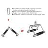 WANGPP Double D Handle Cable Attachment, V Shaped Handle, Exercise Machine attachments for Gym,with Rubber Grip,Home Strength Training for Fitness view 3