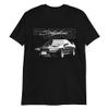 90s JDM Legend Car R32 Skyline Japanese Tuning Short-Sleeve Unisex T-Shirt Black view 1